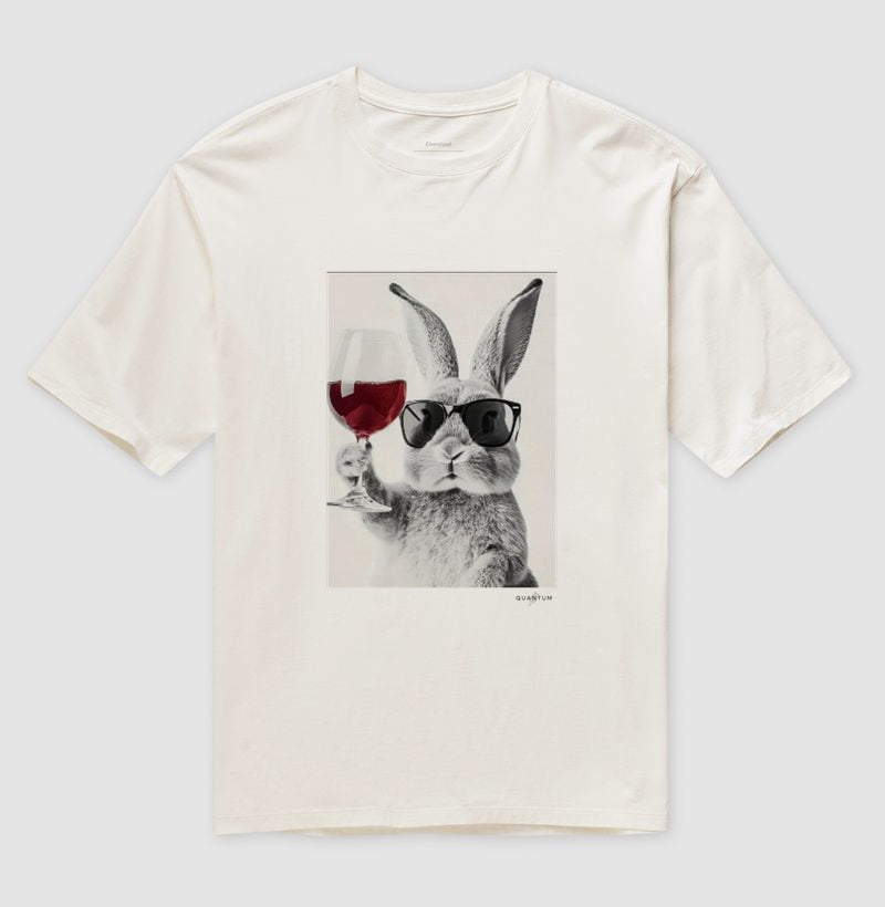 Camiseta oversized Sommelier Bunny