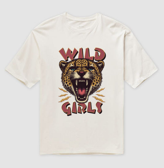 Camiseta oversized wild girls