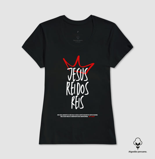 Camiseta premium Jesus Rei dos Reis