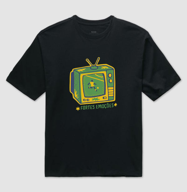 Camiseta Oversized Fortes Emoções