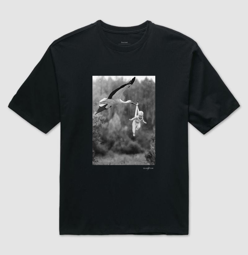 Camiseta oversized Cegonha