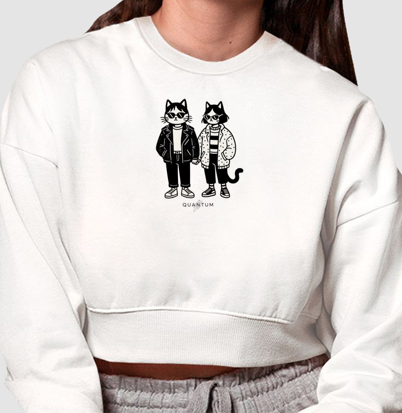 Moletom cropped