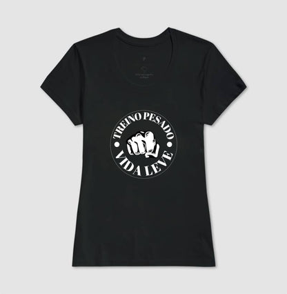Camiseta tradicional Treino pesado Vida leve