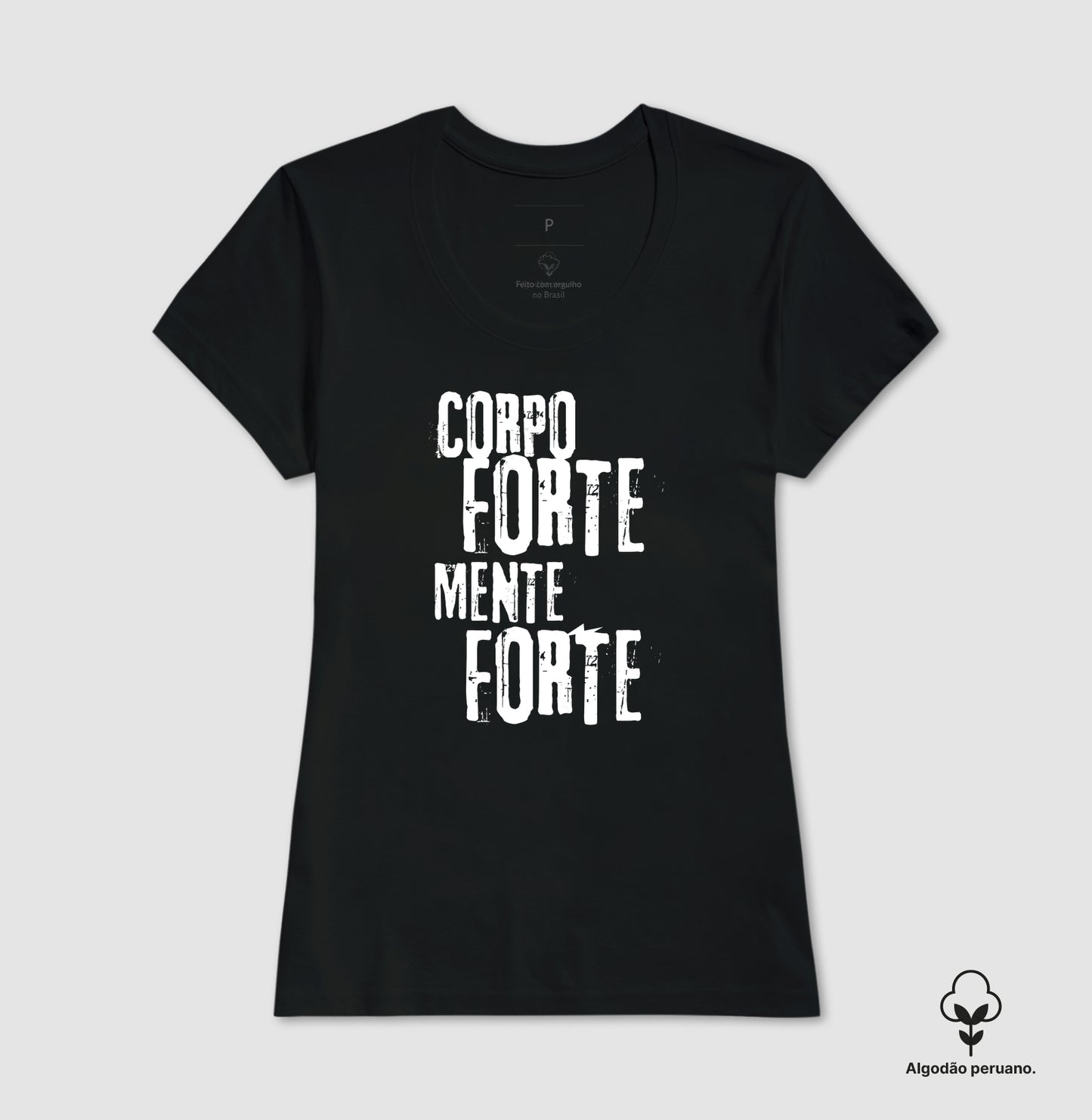 Camiseta premium Corpo forte, mente forte