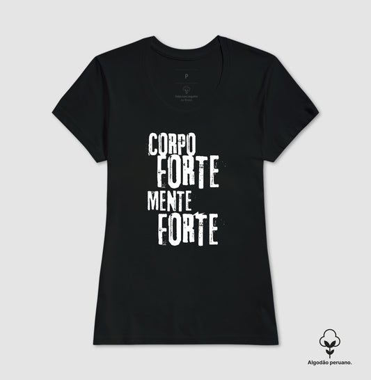 Camiseta premium Corpo forte, mente forte