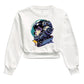 Moletom cropped astronauta futurista