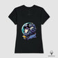 Camiseta premium astronauta futurista