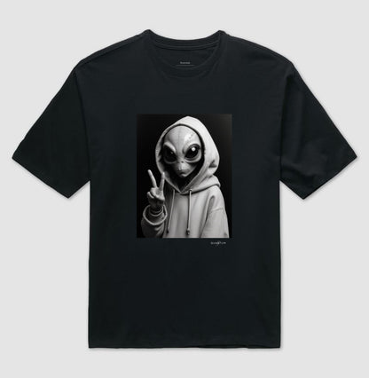 Camiseta Oversized Vibe de Outro Planeta