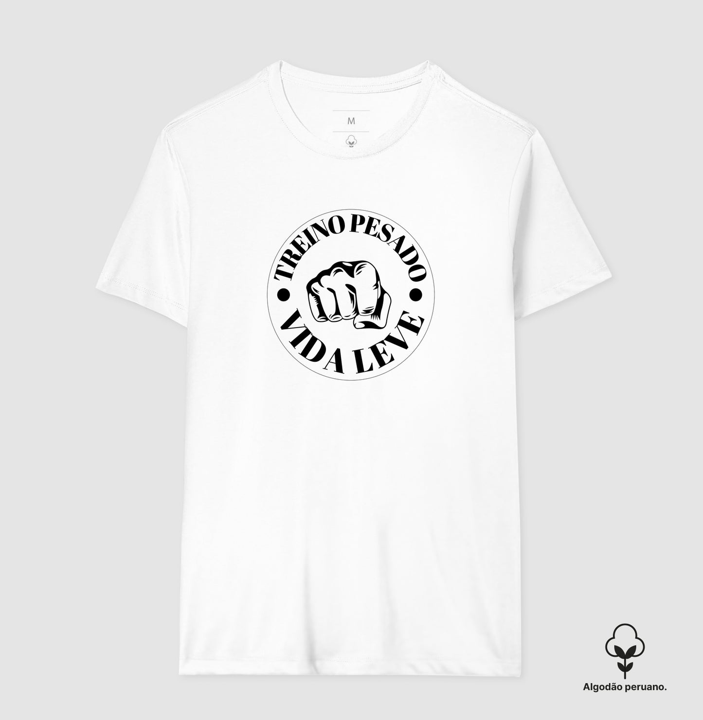 Camiseta premium Treino pesado vida leve