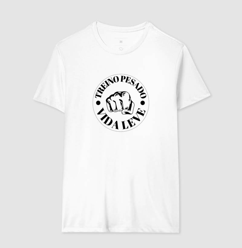 Camiseta tradicional Treino pesado Vida leve