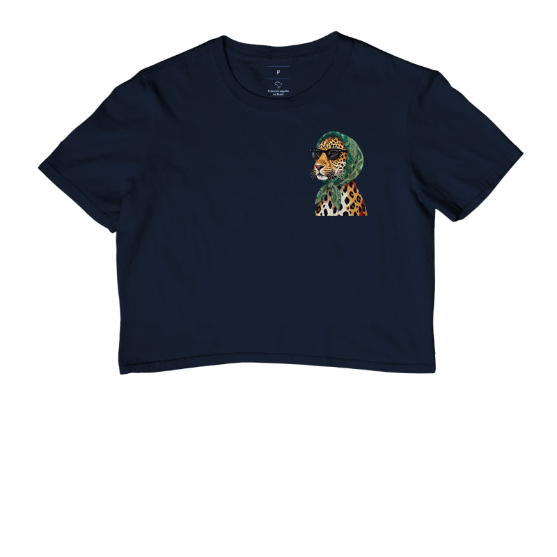 Camiseta Cropped Onça