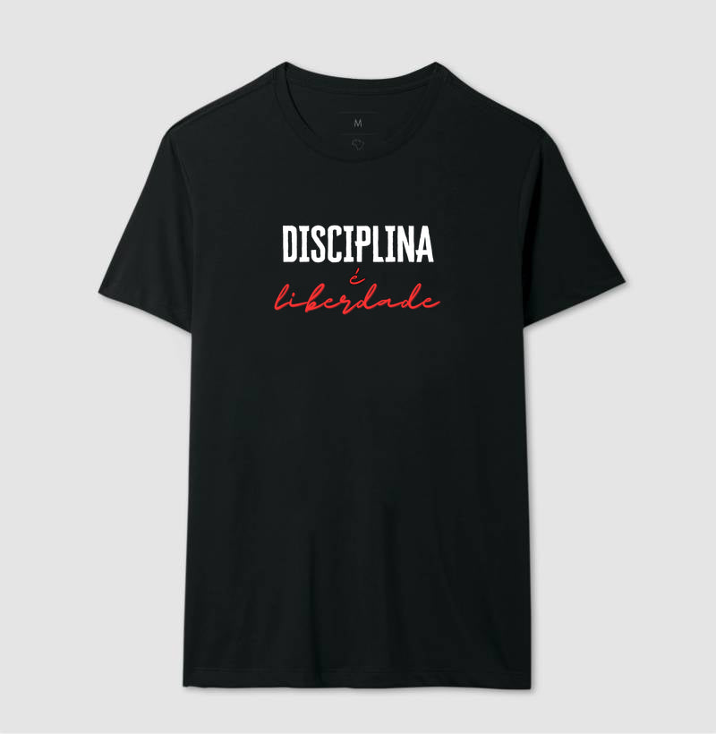 Camiseta tradicional Disciplina é liberdade