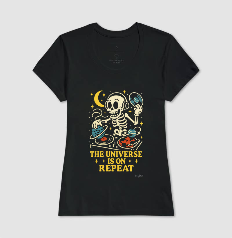 Camiseta tradicional The universe is on repeat