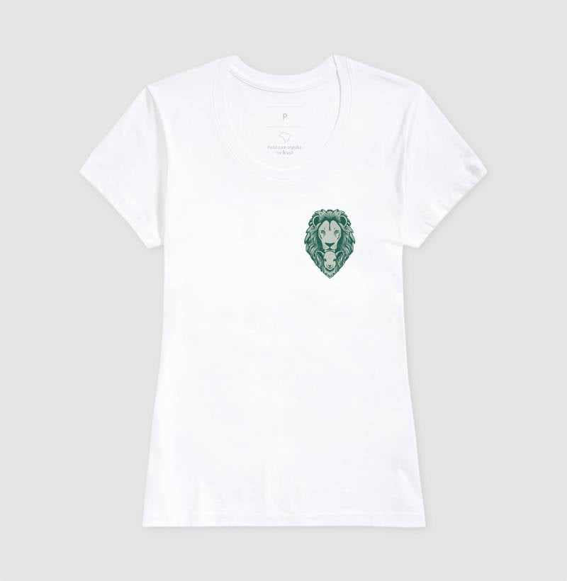 Camiseta tradicional Leão e Cordeiro