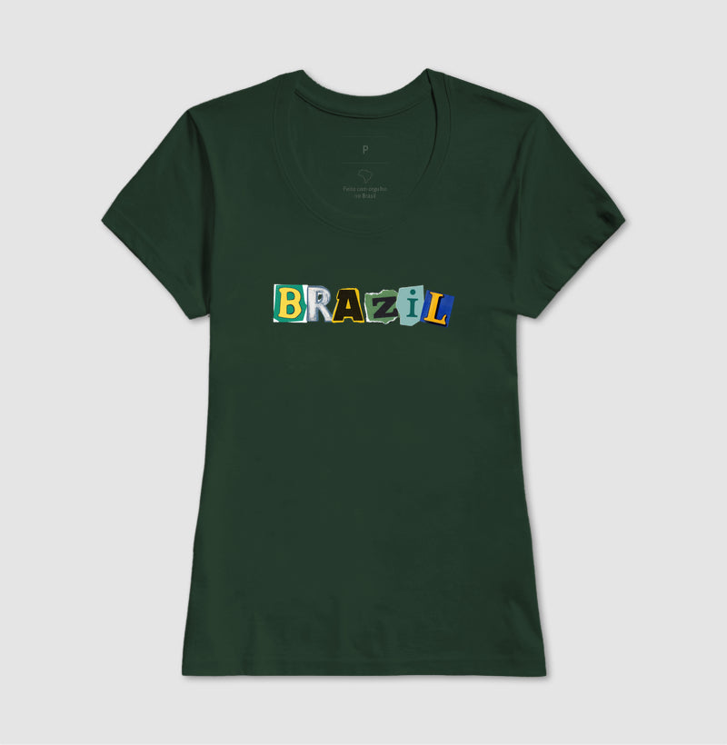 Camiseta Tradicional Colagem