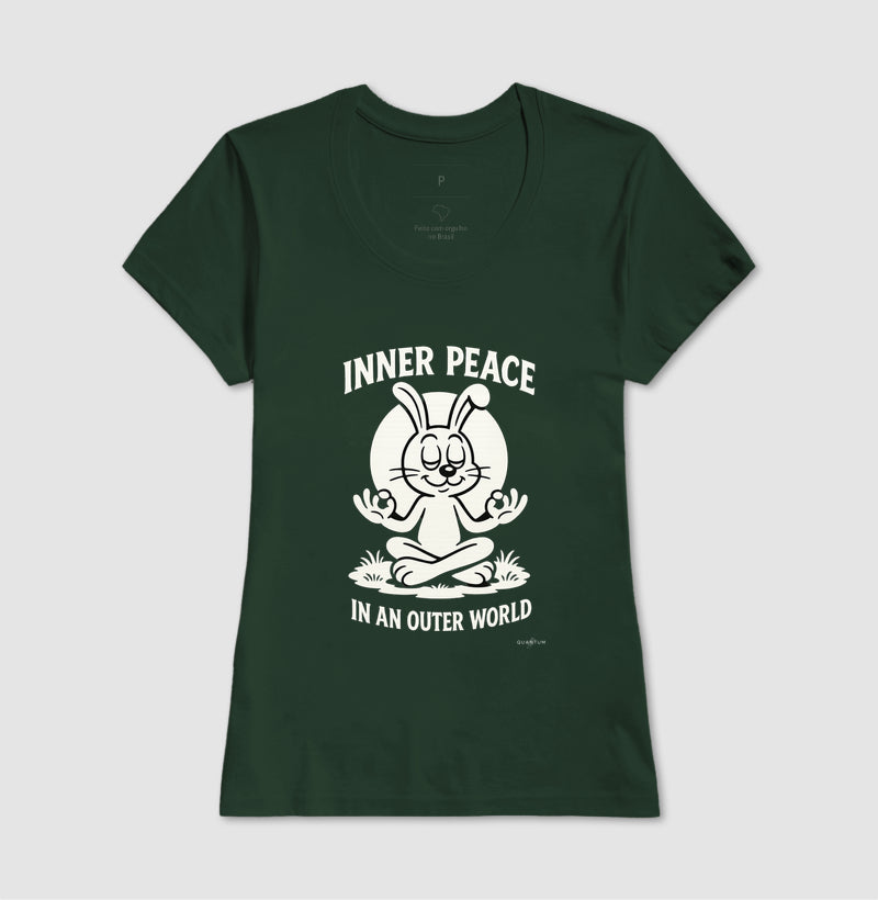 Camiseta tradicional Inner peace in an outer world