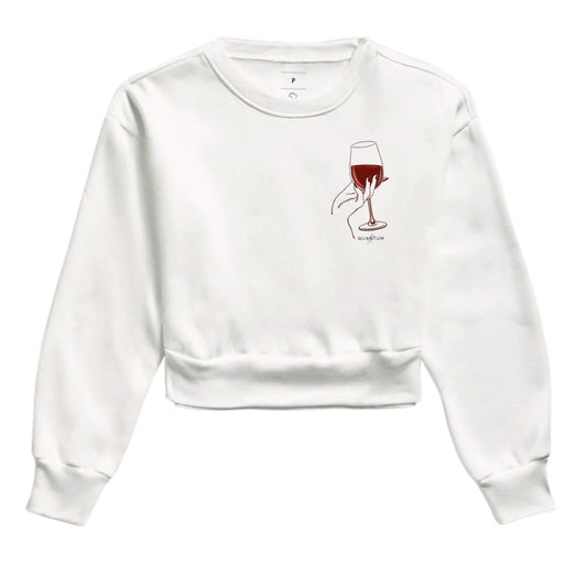 Moletom cropped Wine not?