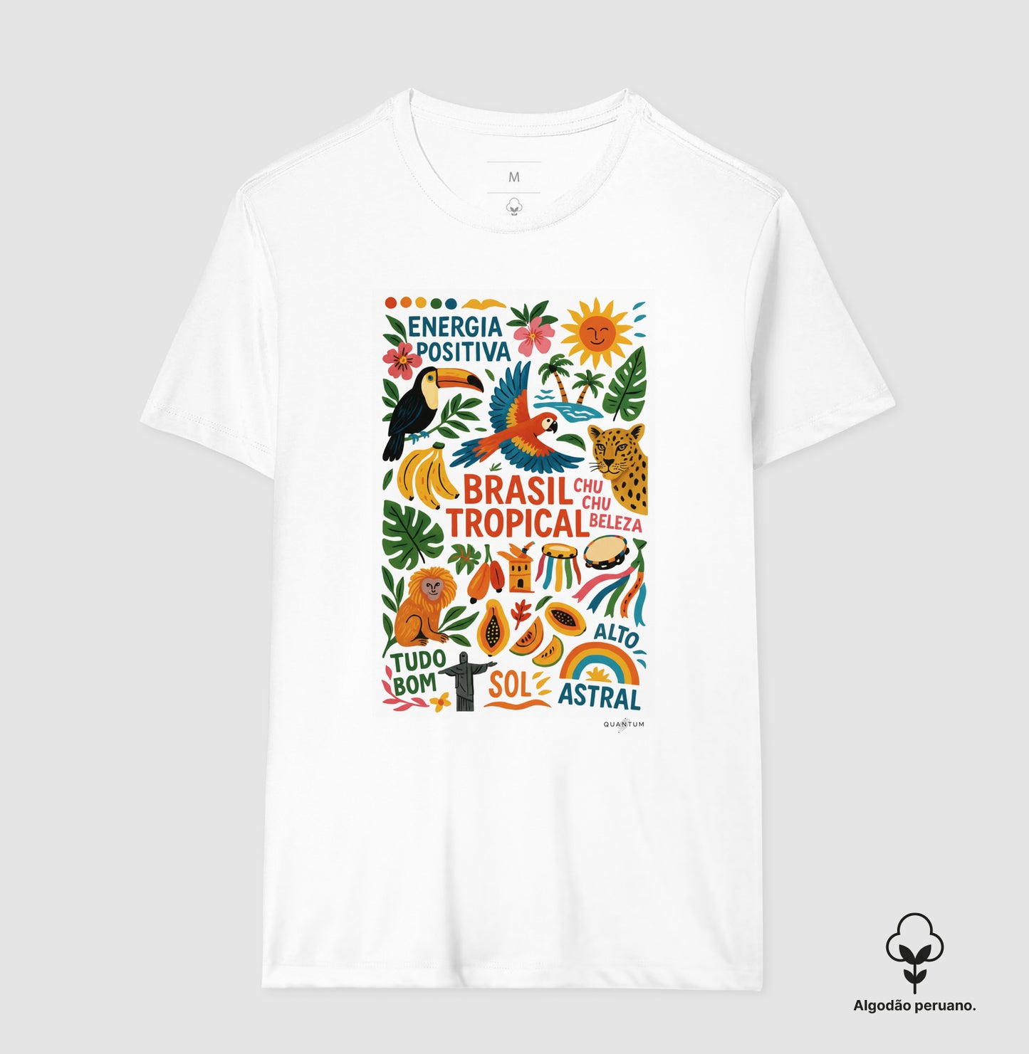 Camiseta Premium Brasil Tropical