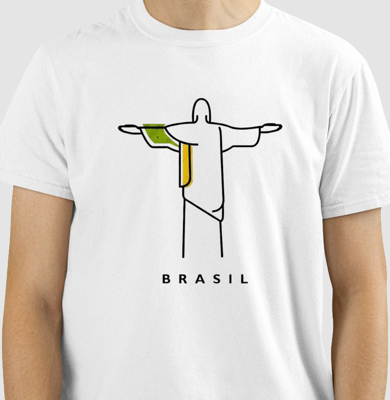 Camiseta Tradicional Deus é Brasileiro