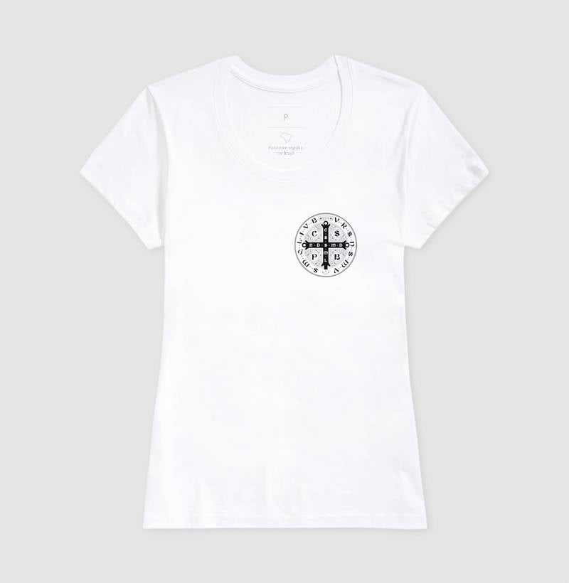 Camiseta tradicional Medalha de São Bento