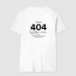 Camiseta tradicional Error 404 - Love not found