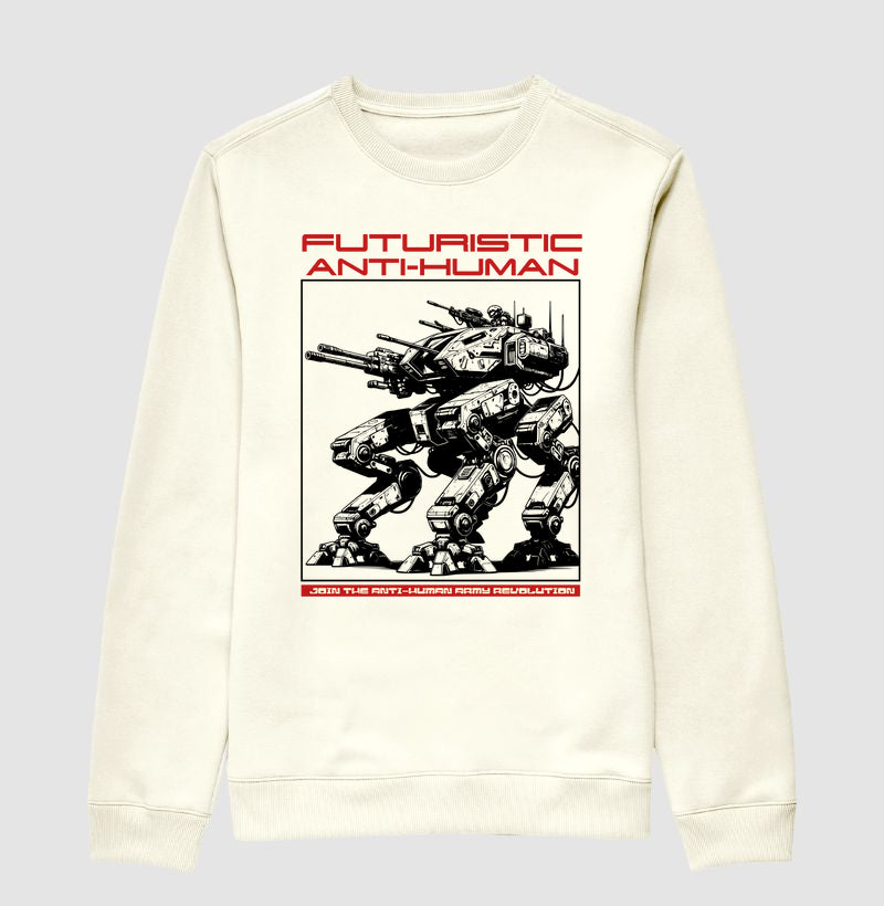 Moletom gola careca Futuristic Anti-Human