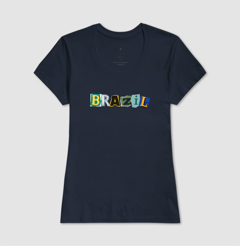 Camiseta Tradicional Colagem