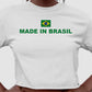 Camiseta Cropped Made In Brasil