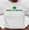 Camiseta Cropped Made In Brasil