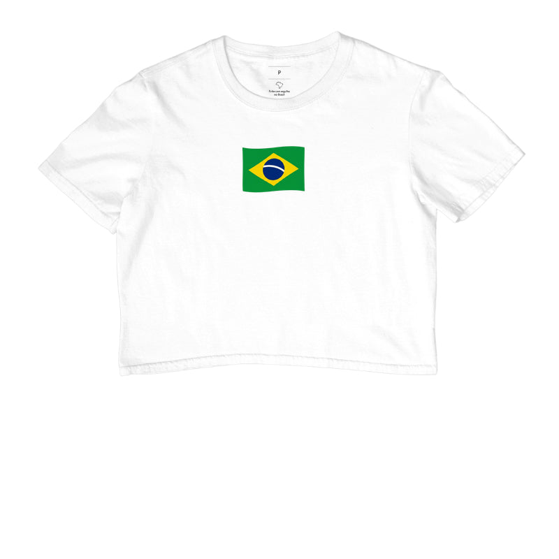 Camiseta Cropped Brasil