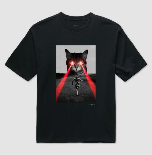 Camiseta Oversized Laser Cat