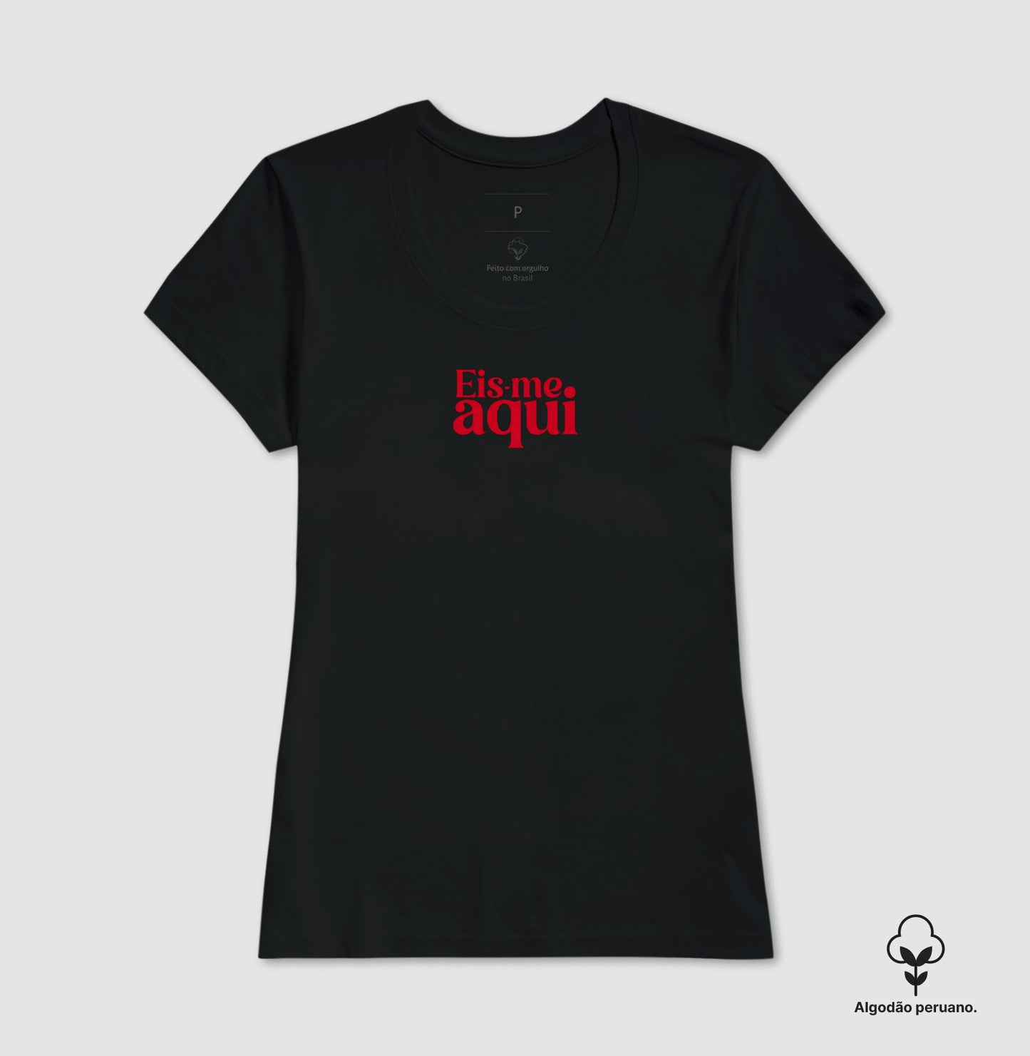 Camiseta premium Eis-me aqui