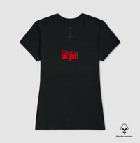 Camiseta premium Eis-me aqui