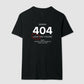 Camiseta tradicional Error 404 - Love not found