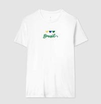 Camiseta Tradicional Coração Brasileiro