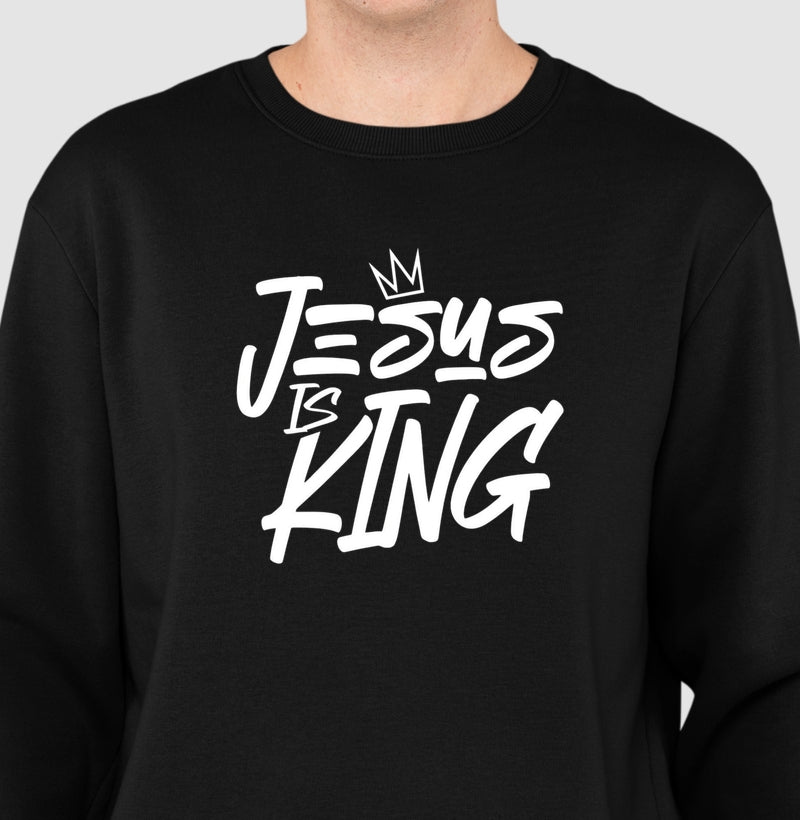 Moletom gola careca Jesus is King