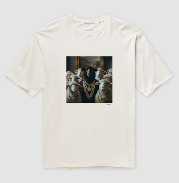 Camiseta oversized Ovelha Negra