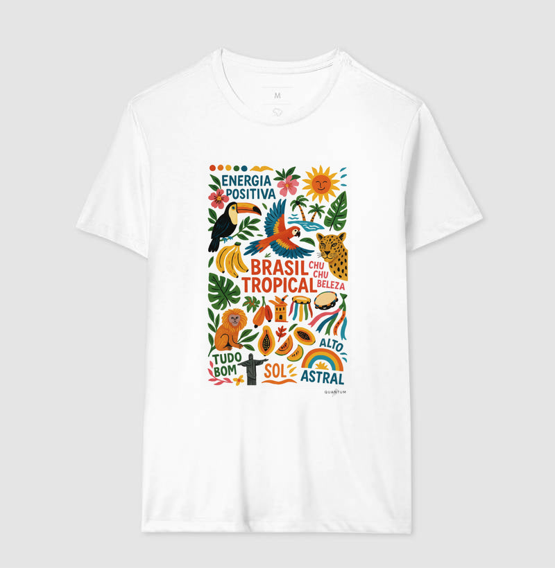 Camiseta Tradicional Brasil Tropical