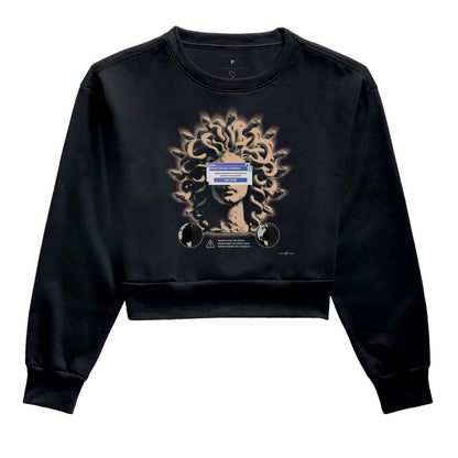 Moletom cropped Medusa