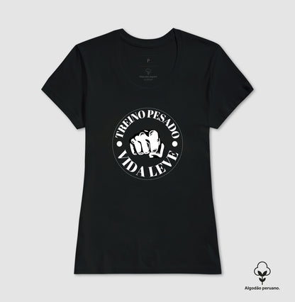 Camiseta premium Treino pesado vida leve