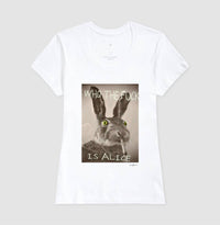 Camiseta Tradicional Perdido no País das Maravilhas