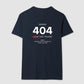 Camiseta tradicional Error 404 - Love not found