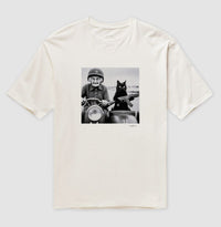 Camiseta oversized Black Cat Command
