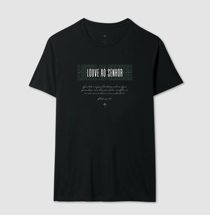 Camiseta tradicional Louve ao Senhor