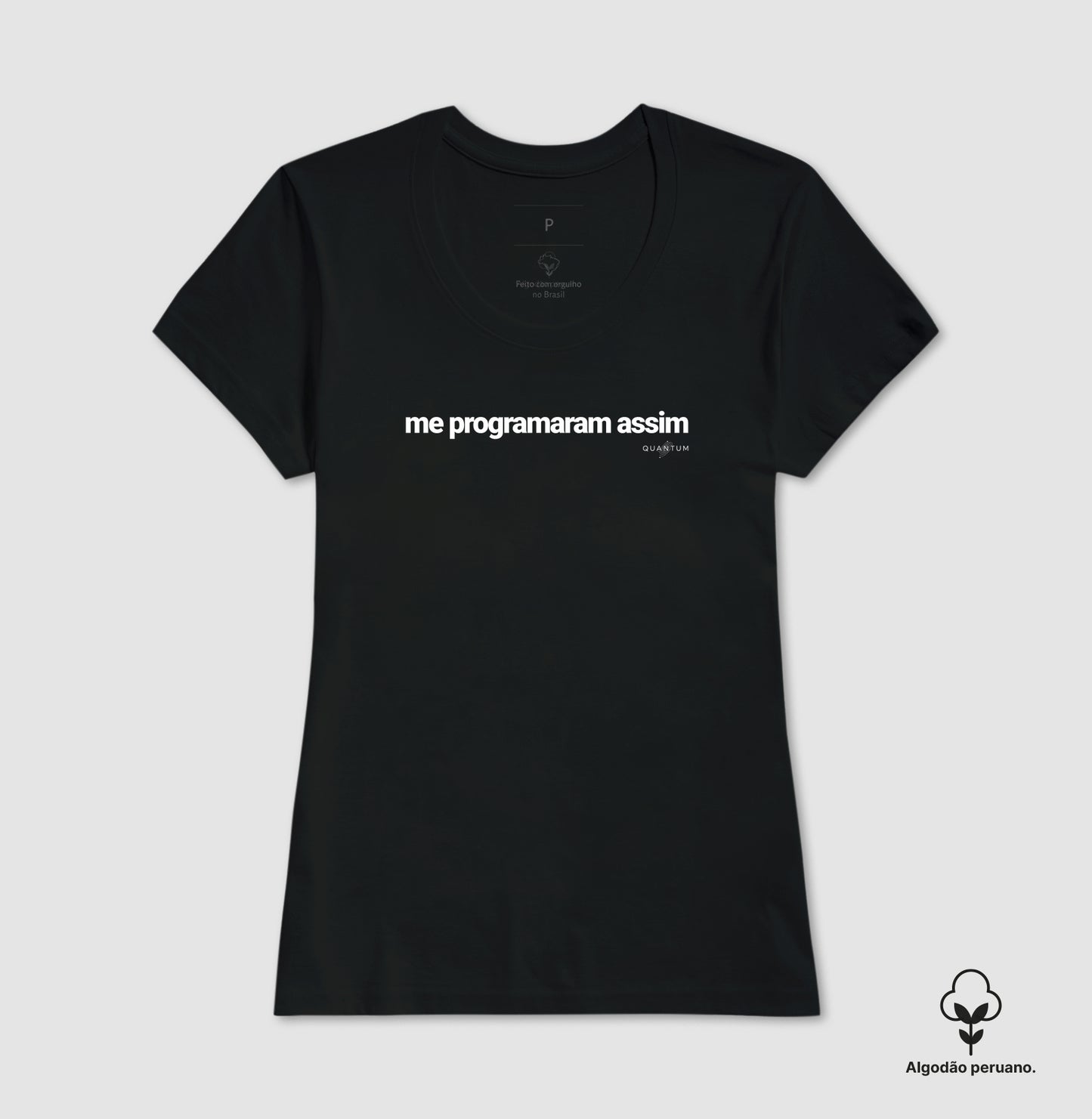 Camiseta premium Me programaram assim