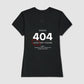 Camiseta tradicional Error 404 - Love not found