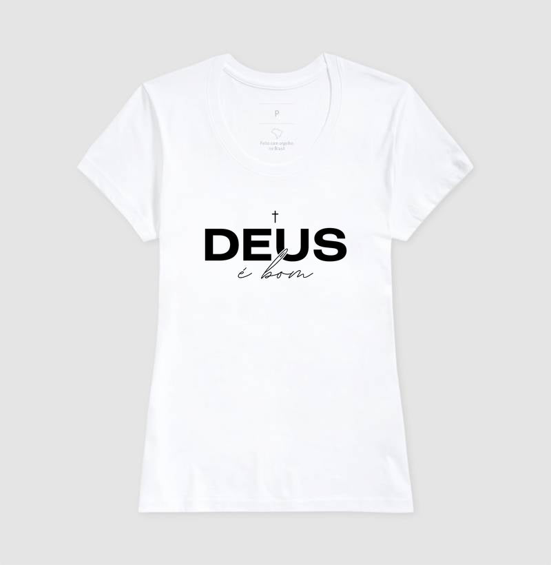Camiseta tradicional Deus é bom