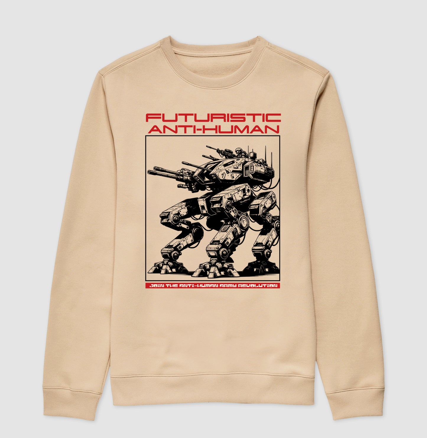 Moletom gola careca Futuristic Anti-Human