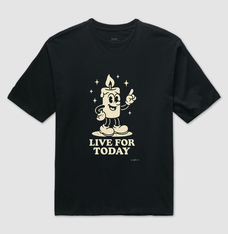 Camiseta oversized Live for today