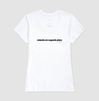 Camiseta tradicional Rodando em segundo plano